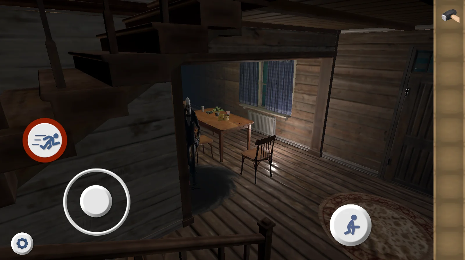 Figura misteriosa junto al comedor en Blood Seed