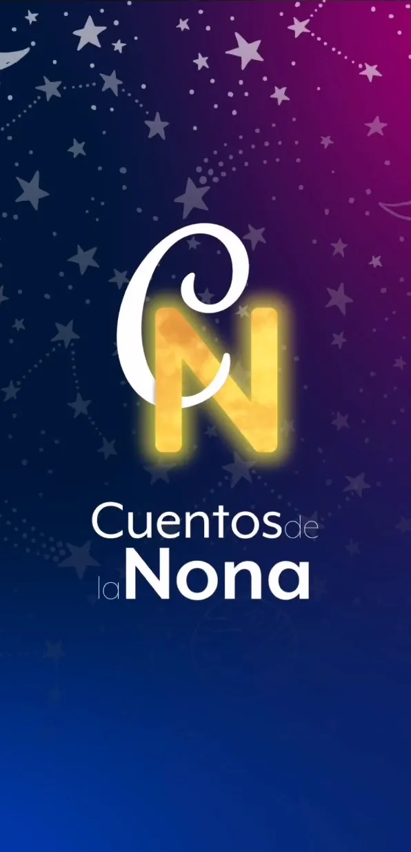 Pantalla principal de Cuentos de la Nona con la lista de cuentos disponibles